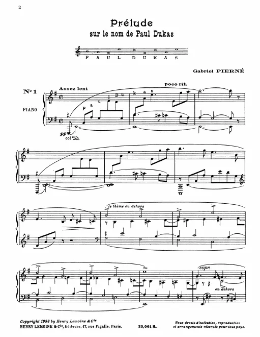 First page of 6 Pièces pour piano