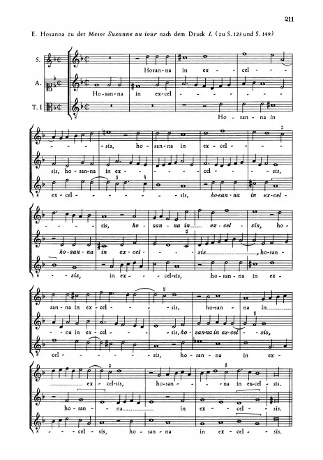 Anhang: E. Hosanna