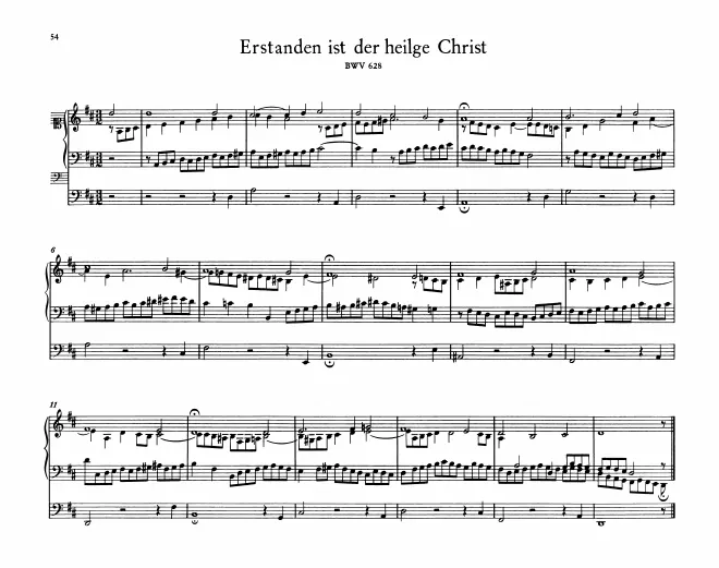 First page of Erstanden ist der heilge Christ