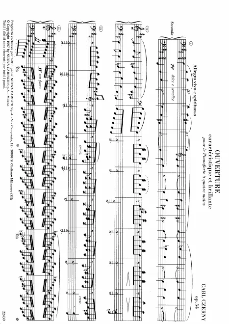 First page of Ouverture caractéristique et brillante