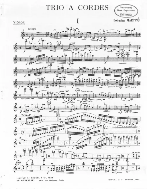 First page of String Trio No.2