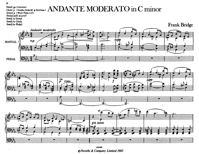 First page of 3 Pieces for Organ