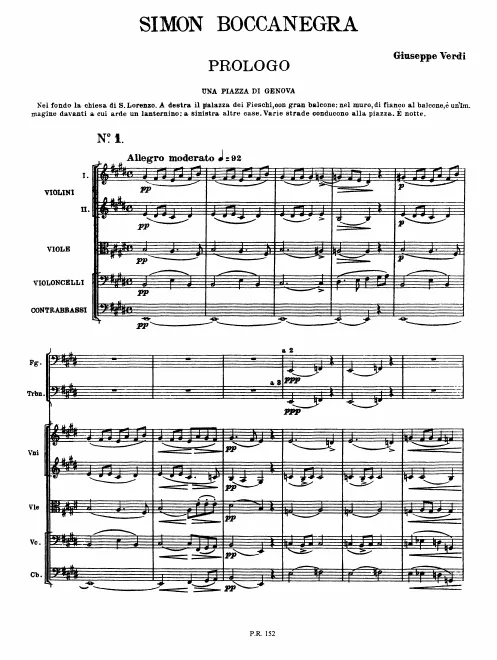 First page of Simon Boccanegra