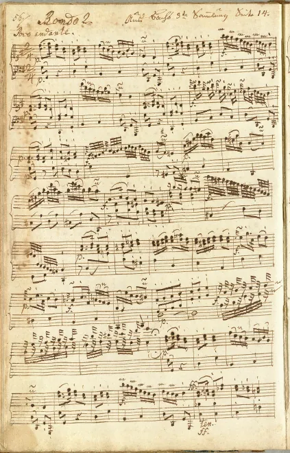 First page of Rondo in G major