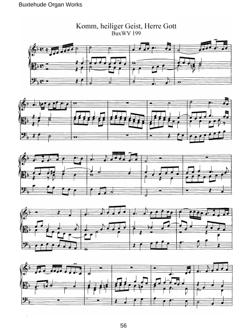 First page of Komm, heiliger Geist, Herre Gott
