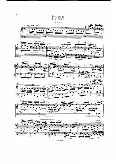 First page of Fugue