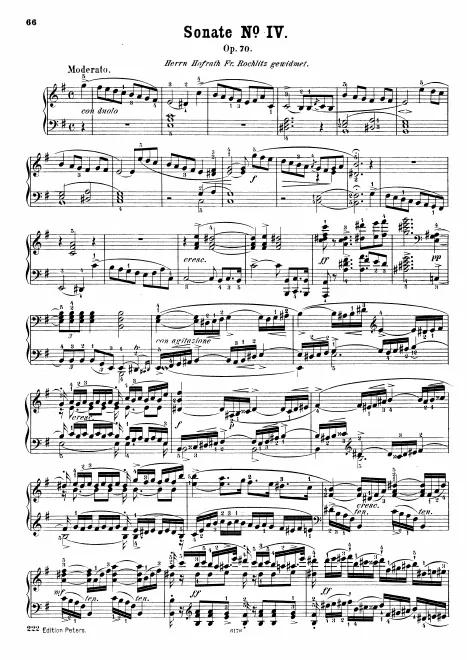First page of Piano Sonata No.4