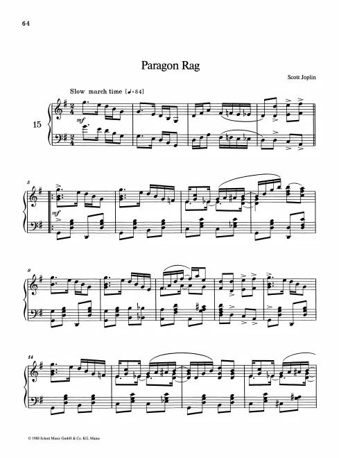 First page of Paragon Rag