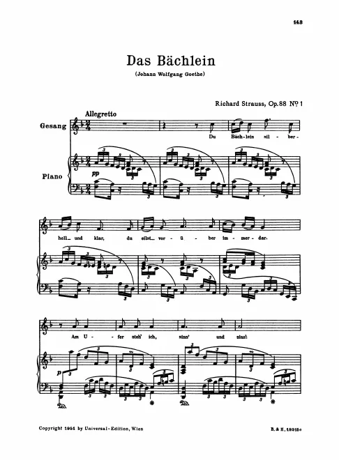 First page of 3 Lieder