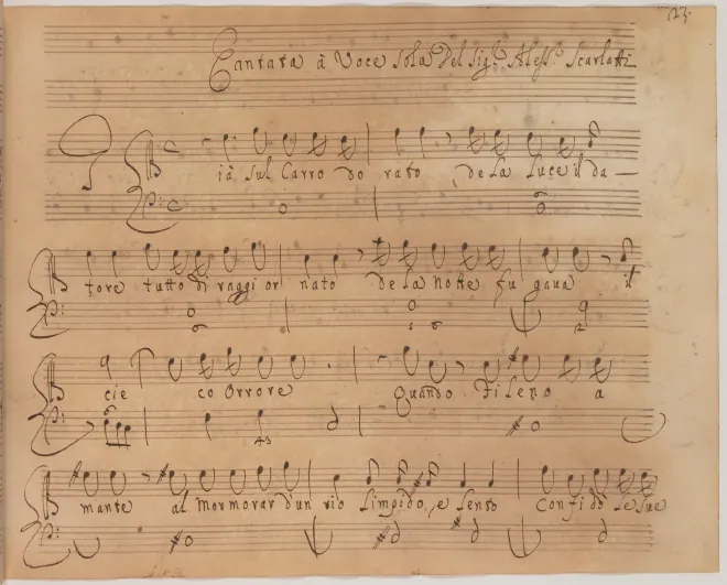 First page of Già sul carro dorato ; Occhi neri