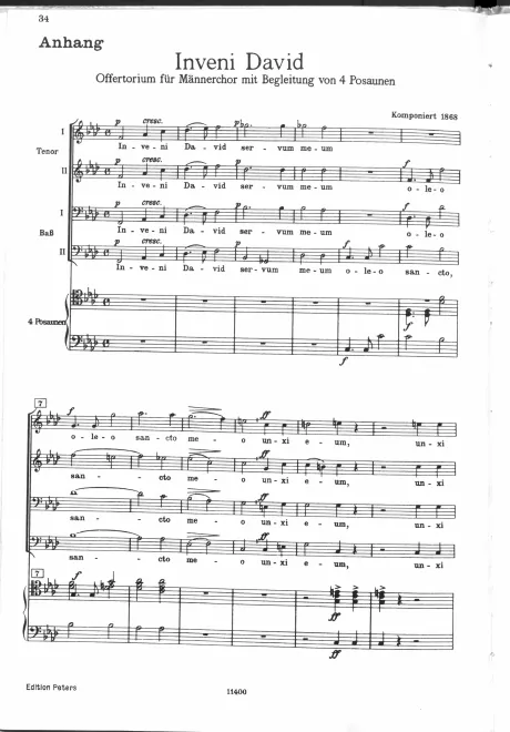 First page of Inveni David (I)