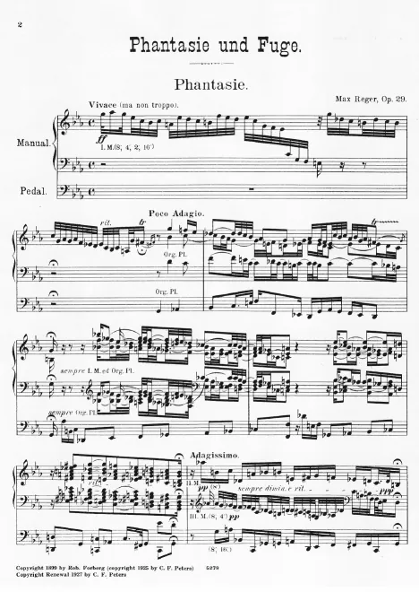 First page of Fantasie und Fuge