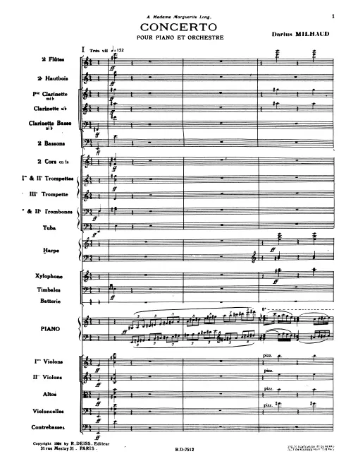 First page of Piano Concerto No.1