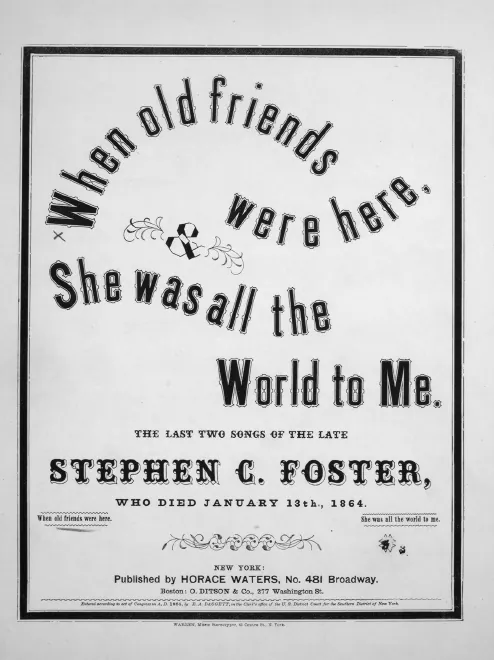 First page of When Old Friends Were Here