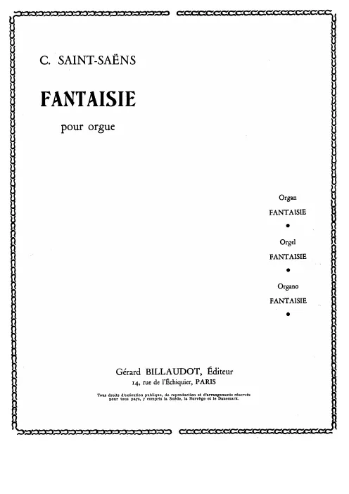 First page of Fantasie No.1