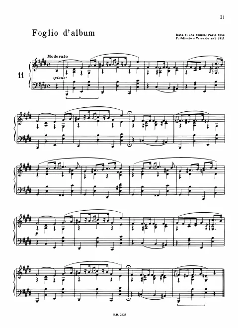First page of Moderato