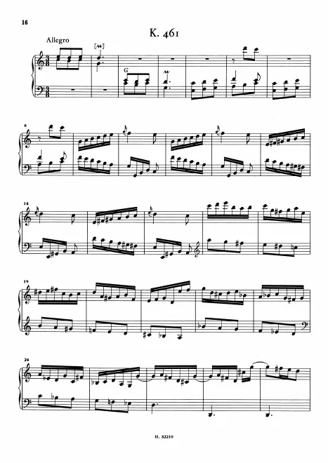 First page of Keyboard Sonata in C major