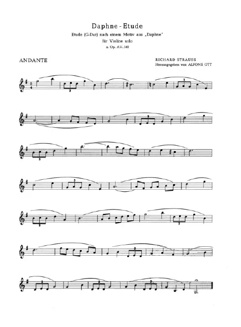 First page of Daphne-Etude