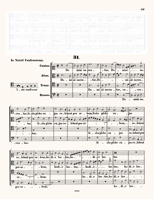 First page of Iste confessor