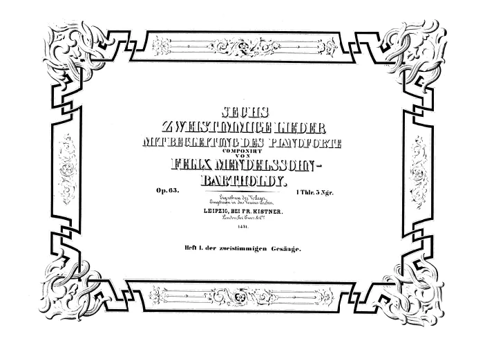 First page of 6 Duets