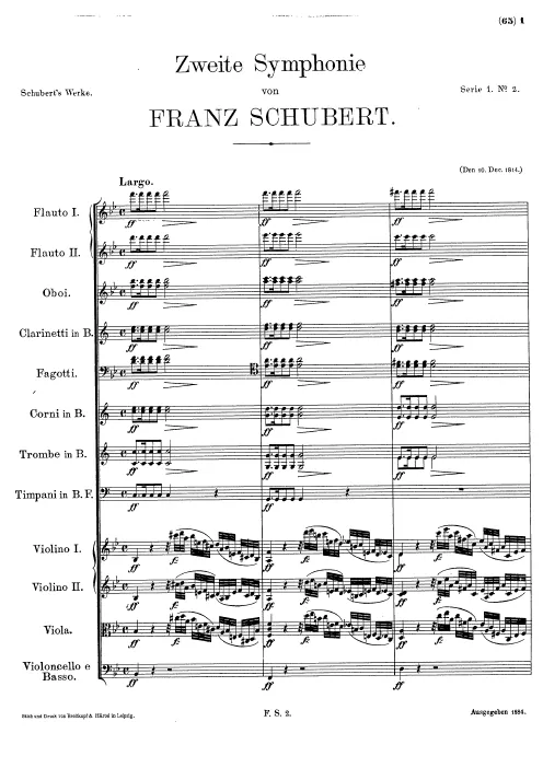 First page of Symphony No.2