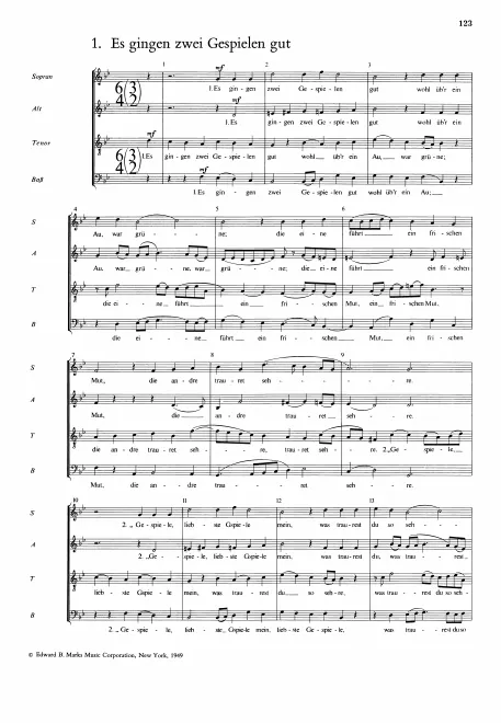 First page of 3 Folk Songs