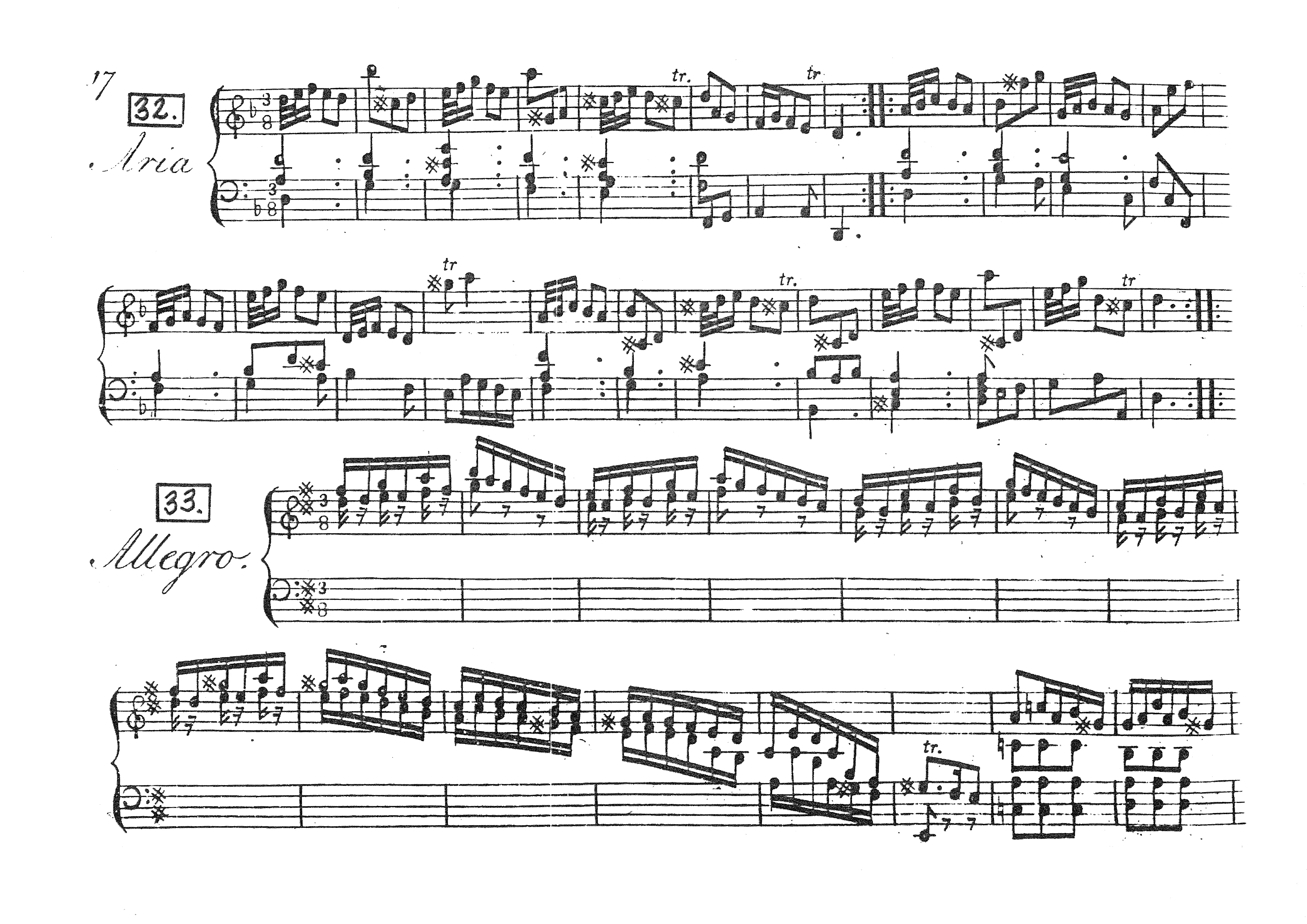 First page of Keyboard Sonata in D minor