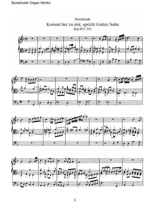 First page of Kommt her zu mir, spricht Gottes Sohn