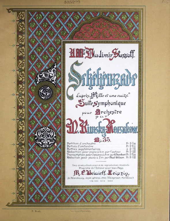 First page of Scheherazade