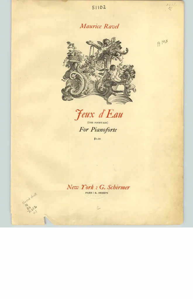 First page of Jeux d'eau