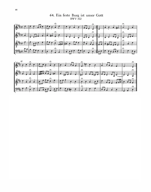First page of Ein feste Burg ist unser Gott
